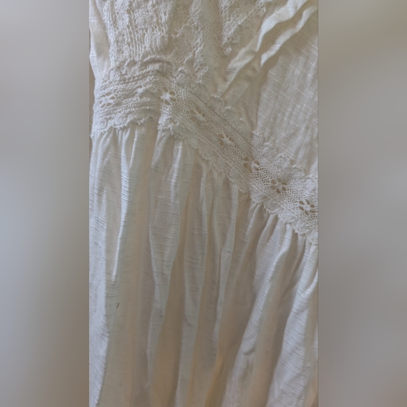 Knit V-Neck Lace Inset Babydoll Top NWT size 0 - Picture 5 of 11